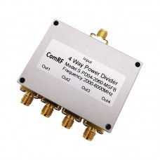 S.PD02-2060-MSFB 2-6GHz 50W 4-Way Power Divider RF Power Splitter with SMA Female Connectors