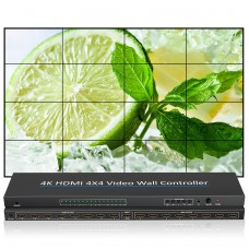 NK-H44 4K HDMI-compatible 4X4 Video Wall Controller 16-Channel Output Multi-screen Video Splicer with Remote Control