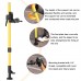 Max 4.2M/13.8FT Height Laser Level Pole Mount Telescopic Pole for Laser Level with 1/4'' Thread