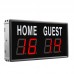 4-Digit LED Score Board Portable Scoreboard for Basketball Table Tennis Billiards Badminton Games