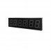 4" 6-Digit Aluminum Alloy Gym Timer Clock with Remote Control for Gym Meeting Room and Kitchen