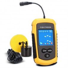 FFC1108-1 100M/328FT Sonar Fish Finder Portable Fish Finder Fish Tracking Device with Wired Sensor