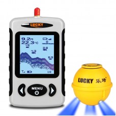 FFW718LA 150M/492.1FT Wireless Sonar Fish Finder with Wireless Sensor Supports 45M/147.6FT Depth