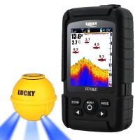 FF718LIC-WLA Wireless Portable Fish Finder Sonar Fish Finder Attractive Lamp for 45M/147.6FT Depth