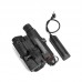 WEX419 Black Tactical Light Laser Tactical Laser Pointer Green Laser + White Light + IR Laser (UHP)