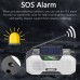 5000mAh EU White Emergency Radio FM AM Radio with Solar Power Charging Flashlight Compass Alarm