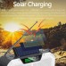 5000mAh EU White Emergency Radio FM AM Radio with Solar Power Charging Flashlight Compass Alarm