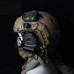 WD03001 HEL STAR GEN3 Tactical Helmet Light Outdoor Strobe IR Survival Light w/ Sandy Base Red Light