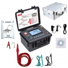 ES3045 5KV 10Tohm Digital High Voltage Insulation Resistance Tester Megohmmeter Support 500 Groups of Storage Data