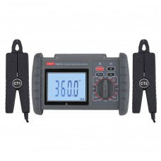 FR2010E+ 0-600V 0-20A Intelligent Double Clamp Digital Phase Volt-ampere Meter Support Power Factor Measurement