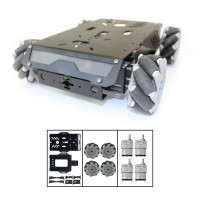 V3 Mecanum Wheel Intelligence Robot Aluminum Car Frame with Metal Motor and Suspension Front Wheel