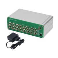 100M Sine Wave BNC Port 13dBm Frequency Distributor 16-Channel Output Frequency Divider Distribution Amplifier