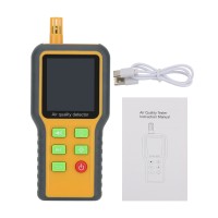 QX-1086 5-in-1 Air Quality Detector Air Quality Monitor for HCHO TVOC CO2 Temperature and Humidity