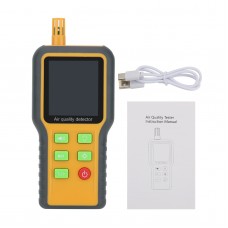 QX-1086 5-in-1 Air Quality Detector Air Quality Monitor for HCHO TVOC CO2 Temperature and Humidity