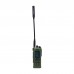 Dark Green GT-12 10W Multi-band Handheld Walkie Talkie 2-Inch LED Color Screen Built-in Bluetooth Support FM/AM/UHF/VHF