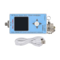 RF-Power-Meter-V8.0 40GHz Ultra-wide Band Microwave RF Power Meter TFT Display Screen with Type-C Cable