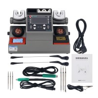 SUGON AIFEN A902 350W Soldering Station Double Welding Rework Station with Linear Control 3xC210 + 3xC245 Soldering Pen