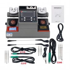 AIFEN-A902 Soldering Station Kit w/ 3 C115 Tips + 3 C210 Tips + 3 C245 Tips + C115 C210 C245 Handles