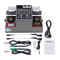 AIFEN-A902 Soldering Station Kit with 1 C115-K Tip + 1 C210-K Tip + 1 C115 Handle + 1 C210 Handle