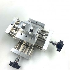 Precision Cross Mini Manual Sliding Table Linear Rail X/Y Axis Platform + B Clamp for Digital Control CNC Processing