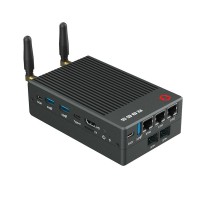 New R86S N100A Grey Mini PC Multiple Gigabit Network Switch N100 Processor CPU with 8G RAM + 128G EMMC