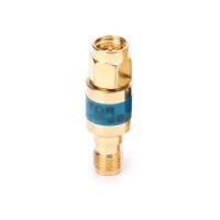 Golden 3DB 2W DC0-6GHz 50ohm Gold-plated Brass Fixed RF Attenuator with SMA Male to Female Connector