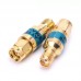 Golden 10DB 2W DC0-6GHz 50ohm Gold-plated Brass Fixed RF Attenuator with SMA Male to Female Connector