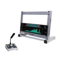 Gottomix SA-31 31-Band Music Spectrum Analyzer + Desktop Rack + Music Level Meter + MC205 Controller