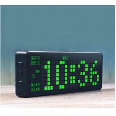 Waveshare Pico-Clock-Green-EN Creative High Precision Multifunctional LED Matrix Digital Electronic Clock for Raspberry Pi Pico