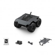 WAVE ROVER Full Metal Robot Chassis Flexible and Expandable 4WD Mobile Robot Car Onboard ESP32 Module with 0.91-inch OLED
