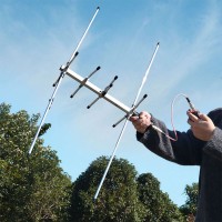 Handheld Portable Pocket U/V Dual Band High Gain Yagi Antenna 100W with BNC Female Connector for MagicalANT