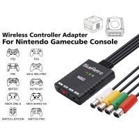 BlueRetro Multi-function Bluetooth Wireless Controller Adapter Support 4 Bluetooth Controllers for NGC Game Console