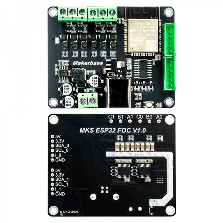 MKS ESP32 FOC V1.0 Integrated ESP32 2-Channel Opensource Driver Board ...