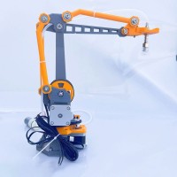 3D Printed Robot Arm Kit Mechanical Arm with Stepper Motors Air Pump and Belt Pulley for DIY