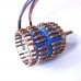 10K Dual Potentiometer 24-Step L-Type Volume Potentiometer w/ Copper Shaft Brown Resistors for DALE