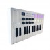 M-VAVE SMK-25 White 25 Key MIDI Keyboard Controller with RGB Backlit Drum Pads for Arrangement