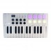 M-VAVE SMK-25 White 25 Key MIDI Keyboard Controller with RGB Backlit Drum Pads for Arrangement