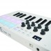 M-VAVE SMK-25 White 25 Key MIDI Keyboard Controller with RGB Backlit Drum Pads for Arrangement