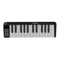 M-VAVE SKM-25 MINI Black Wireless Mini MIDI Keyboard 25 Key MIDI Keyboard Controller for Artists