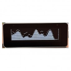 AK25664_V2.0 Music Spectrum Display Desktop Clock Rhythm Light with White Screen and Remote Control