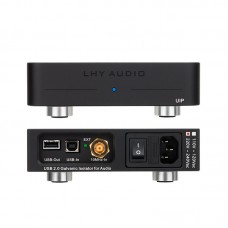 LHY Audio Black UIP Hi-end USB2.0 Audio Galvanic Isolator ADuM4165 High Speed 480M Audio Purifier OCXO Clock Input