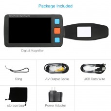 YS011 4-32X 5.0 Inch Portable Digital Magnifier for Senior Citizens and Visually Impaired Persons