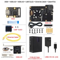 PiKVM-A3 Pikvm with Case & 5V US PSU for Raspberry Pi 4 KVM Over IP HDMI CSI Supports PiKVM V3