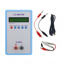 LC200A LC-200A High-Precision LC Meter Handheld Inductance Capacitance Meter with SMT Test Clip