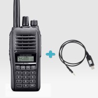 IC-T10 5W 5KM Walkie Talkie Dual Band Transceiver Waterproof VHF UHF Radio with Programming Cable