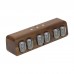 Soviet IN12 Glow Tube Clock Bluetooth Nixie Tube Clock Electronic Alarm Clock With Solid Wood Shell -Walnut