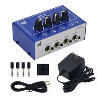 ICKB AMP- i4 Professional Headphone Amplifier 8-Channel Headphone Distribution Amplifier for Monitoring