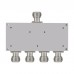 QM-PD4-051020N 5-1000M RF Power Divider RF Power Splitter One Input Four Output RF Power Combiner