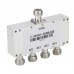 QM-PD4-051020N 5-1000M RF Power Divider RF Power Splitter One Input Four Output RF Power Combiner