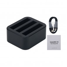 Insta360 X3 Battery Charger Fast Charge Hub for Insta360 X3 1800mAh Rechargeable Li-ion Battery